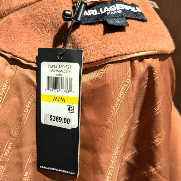 Women's Karl Lagerfeld wool blend coat - Picture 11 of 12